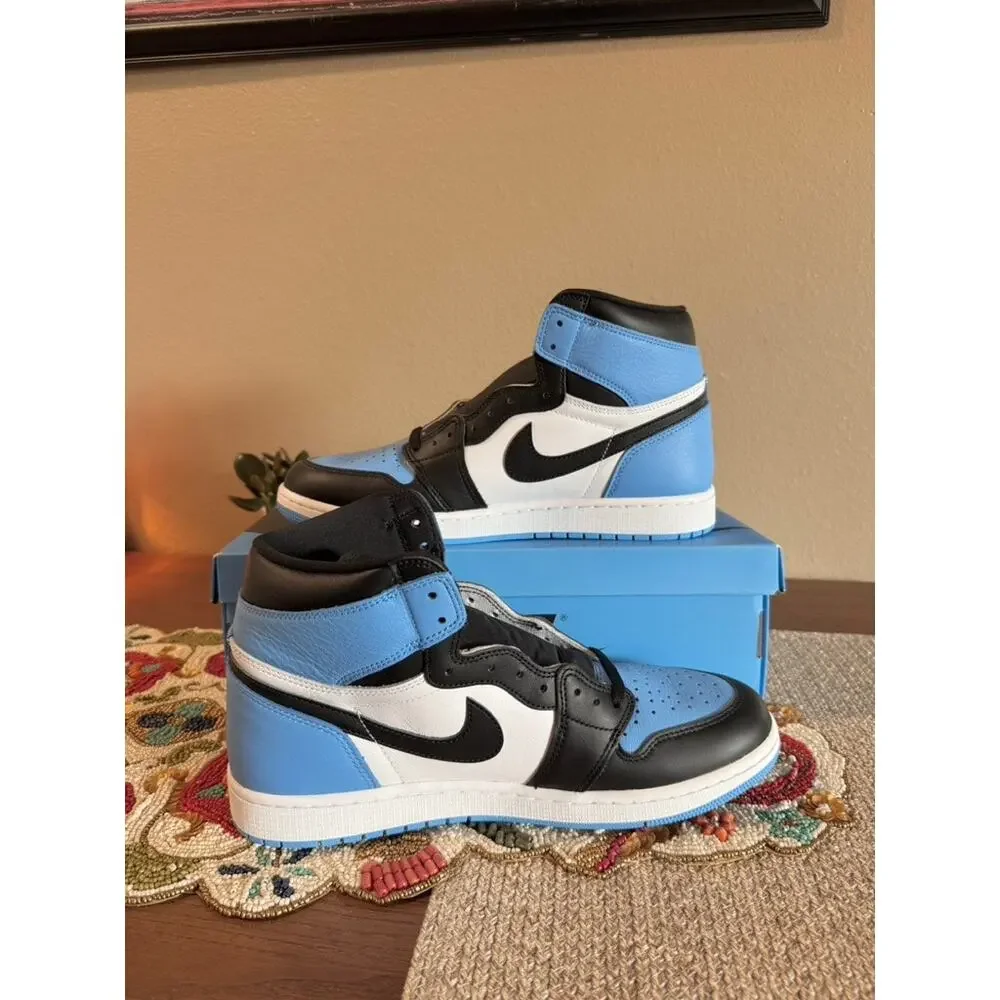 Jordan 1 Retro High OG UNC Toe University Blue Black White Obsidian DZ5485 400